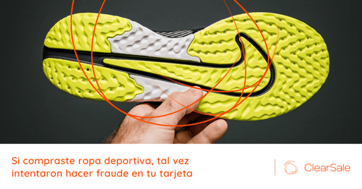 Si compraste ropa deportiva, tal vez intentaron hacer fraude en tu tarjeta