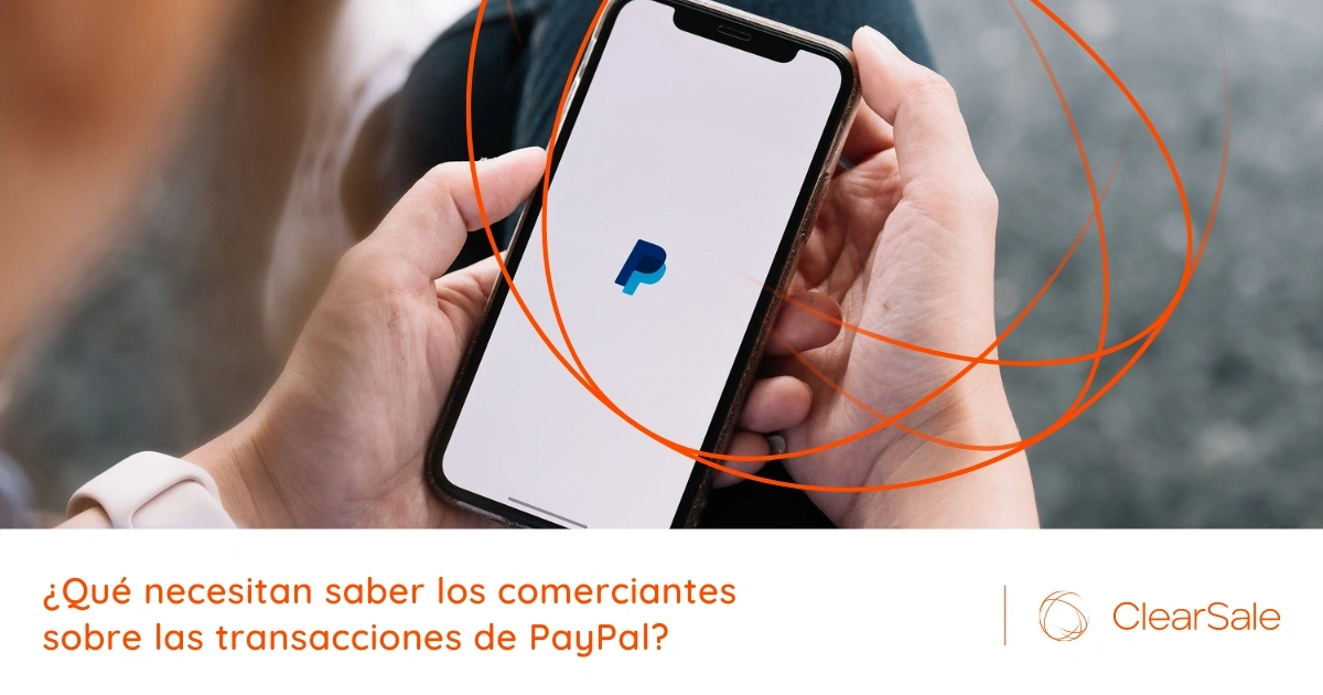 La plataforma de Paypal en un teléfono